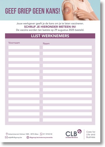 Jouw werkgever geeft je de kans om je te laten vaccineren!